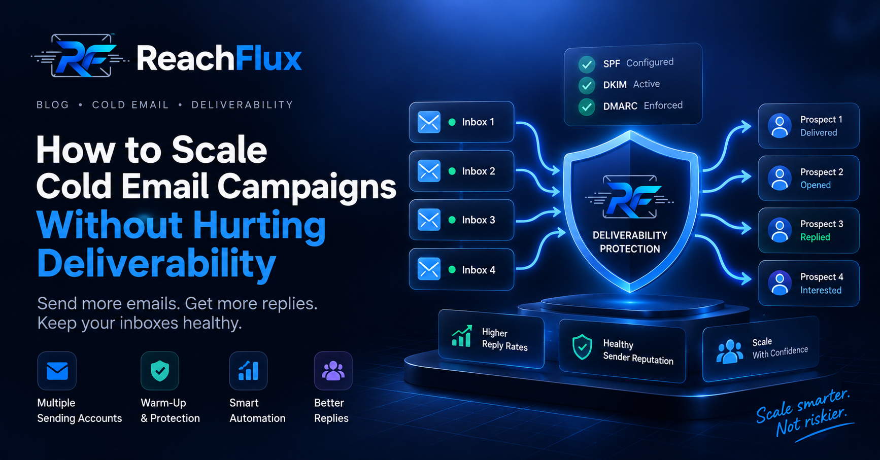 How to scale cold email campaigns across multiple sending accounts while protecting email deliverability